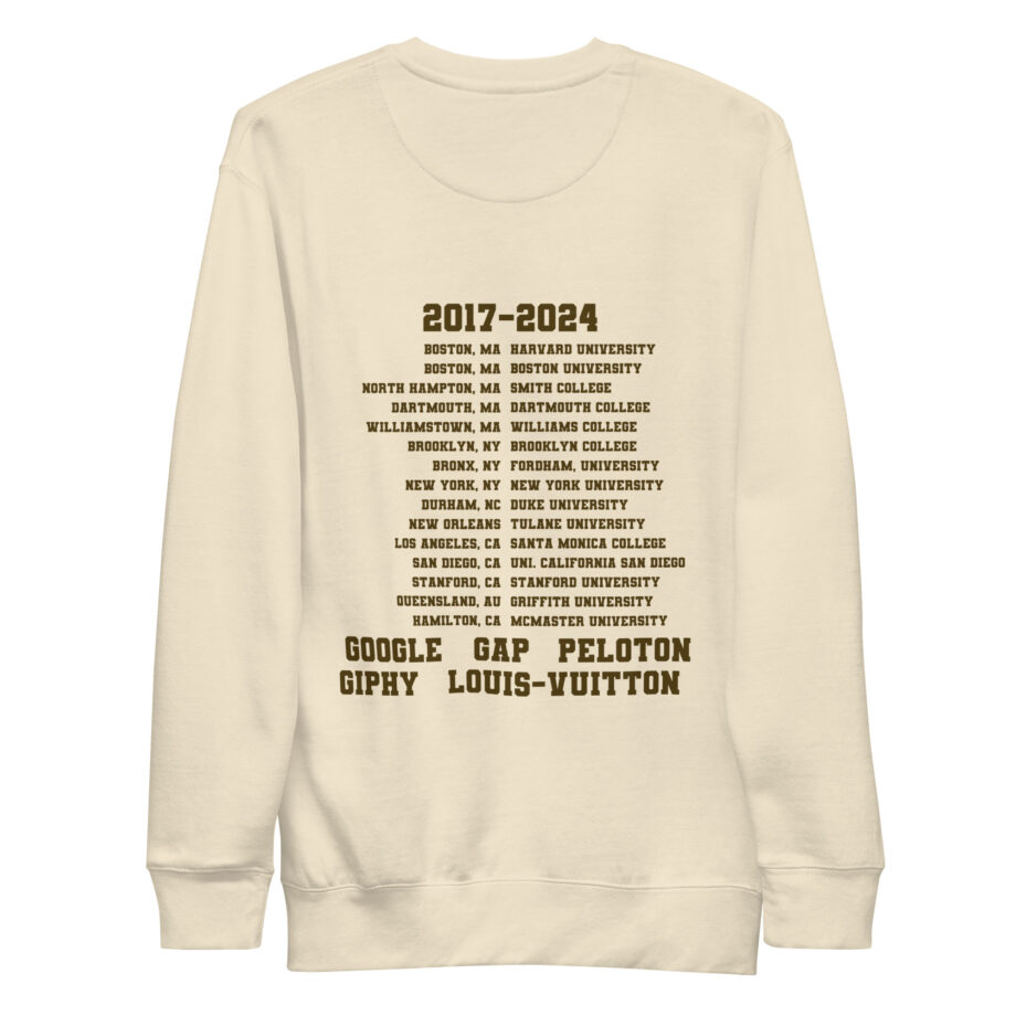 Perreo 101 University Unisex Premium Sweatshirt - Image 1