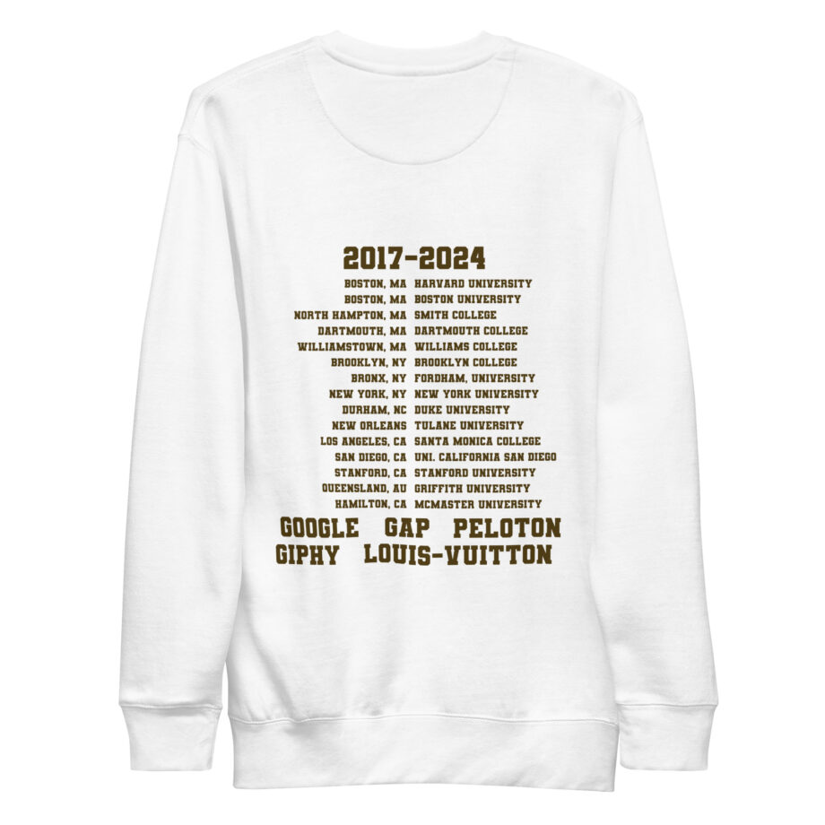 Perreo 101 University Unisex Premium Sweatshirt - Image 3